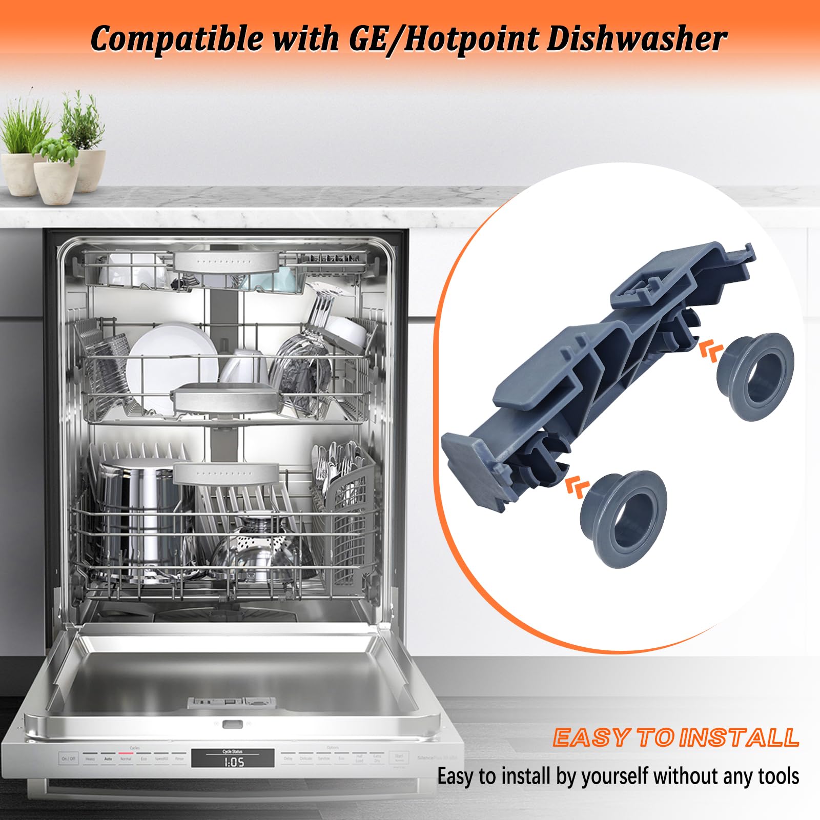 Amazon.com: WD28X27241 Dishwasher Lower Rack Carrier and