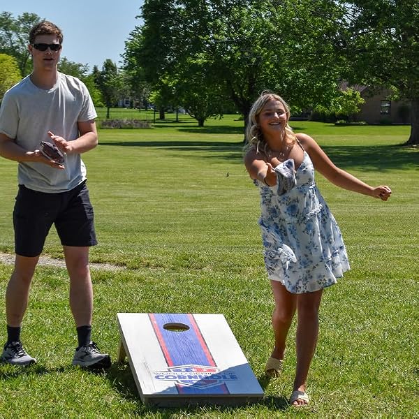 World Series of Cornhole Official Cornhole Bags Set of 8– Regulation Size & Weight Professional Corn Hole Bean Bags– Tournament Grade Dual-Sided Fabric– All-Weather Resin Fill– Pro Bags by World Series of Cornhole - Used condition - Image 7