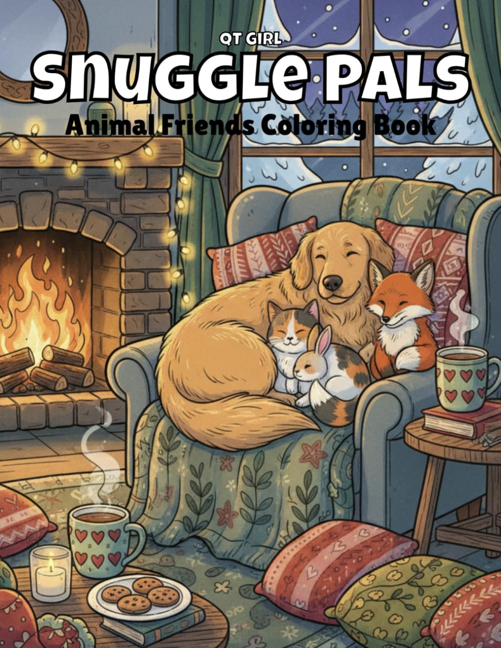 Snuggle Pals: Animal Friends Coloring Book