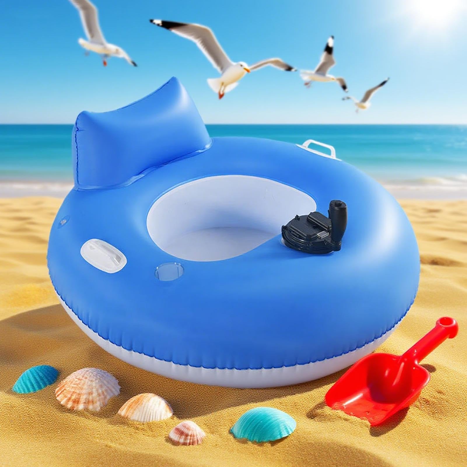 Flotadores de Piscina motorizados, Muelle Inflable Flotante de Agua para Relajarse, colchón Flotante cómodo para río, Lago, Playa Durante el Verano, Mujeres, Hombres, Bronceado, relajación, Disfrute
