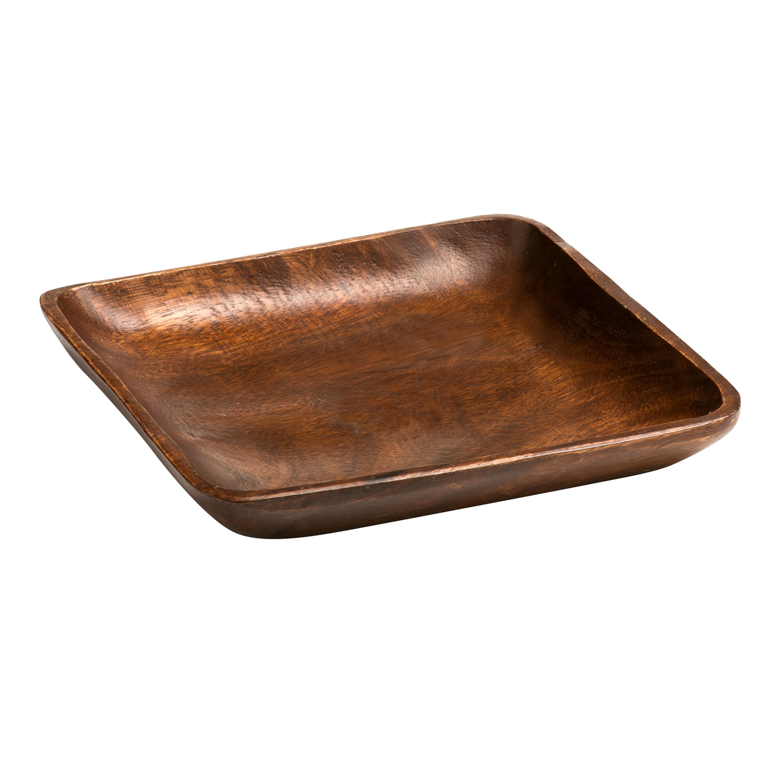 Premier Brown Housewares Acacia Wood Square Serving Dish, H4 X W25 X D25cm