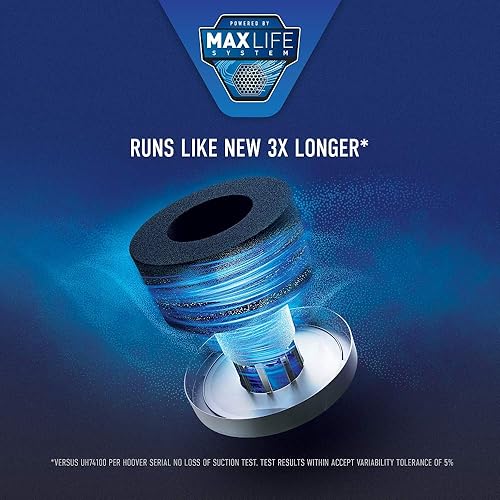 Miniatura 6 de Hoover Pet Max UH74110 - Aspiradora vertical completa sin bolsa, color perla azul (renovada)