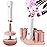 Senbowe Upgraded Makeup Brush Cleaner and Dryer Machine, Electric Cosmetic Automatic Brush Spinner with 8 Size Rubber Collars, Wash and Dry in Seconds, Deep Cosmetic Brush Spinner for Brushes