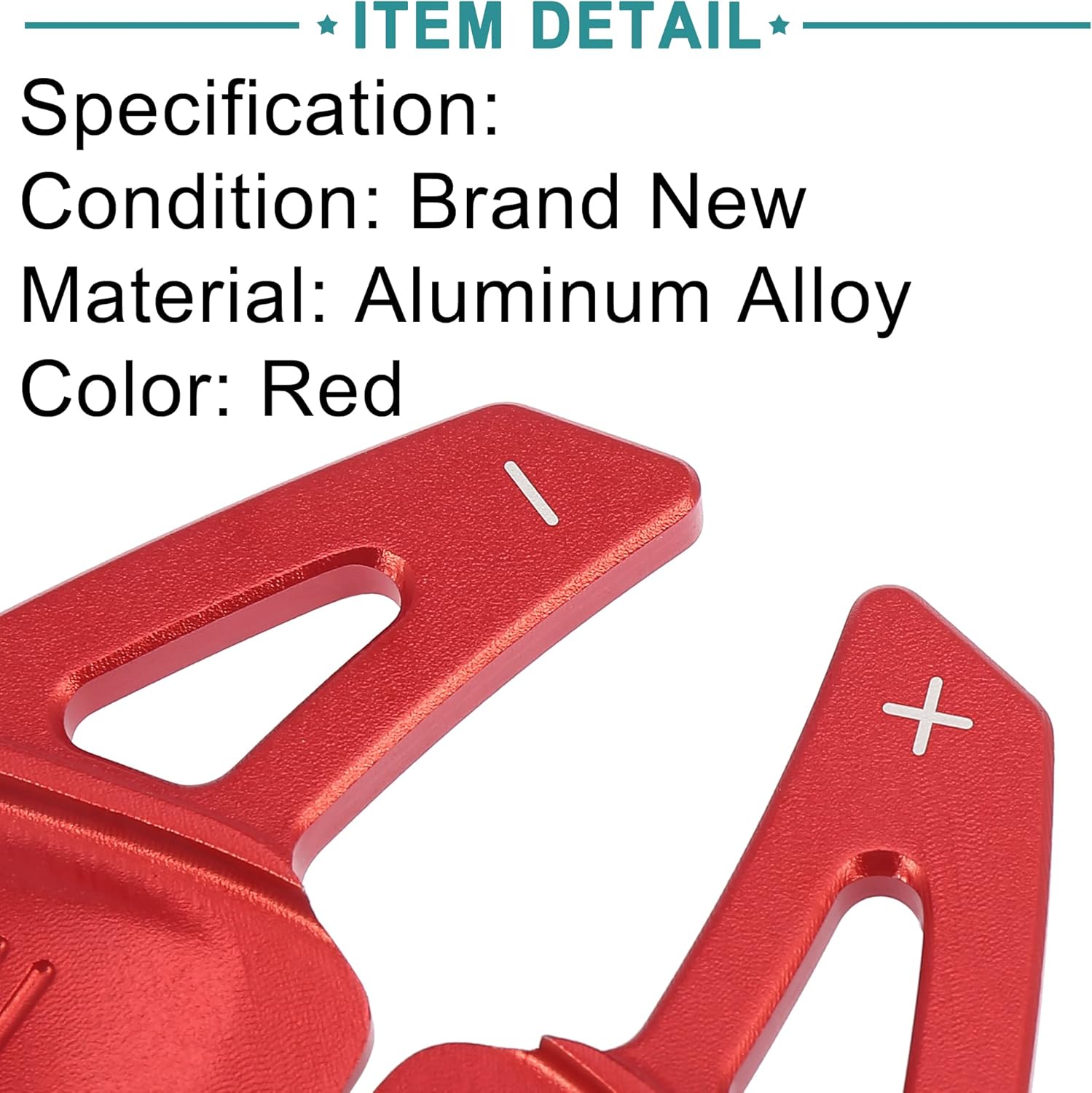 ACROPIX Shift Cover Steering Wheel Paddle Shifter Extension Fit for VW Passat - Pack of 2 Red