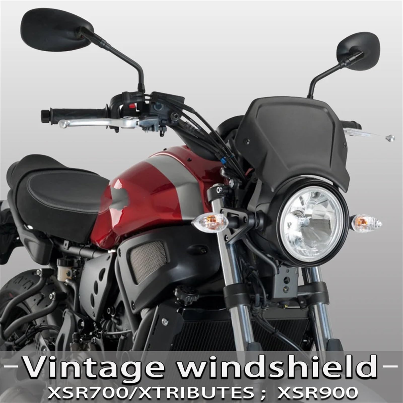 Osłona przeciwsłoneczna Przednia płyta motocyklowa Vintage deflektor szyby przedniej do YAMAHA XSR700 2016-2022 XSR 700 XTRIBUTE 19-21 XSR900 16-21 Deflektor motocykla(Carbon XSR700)