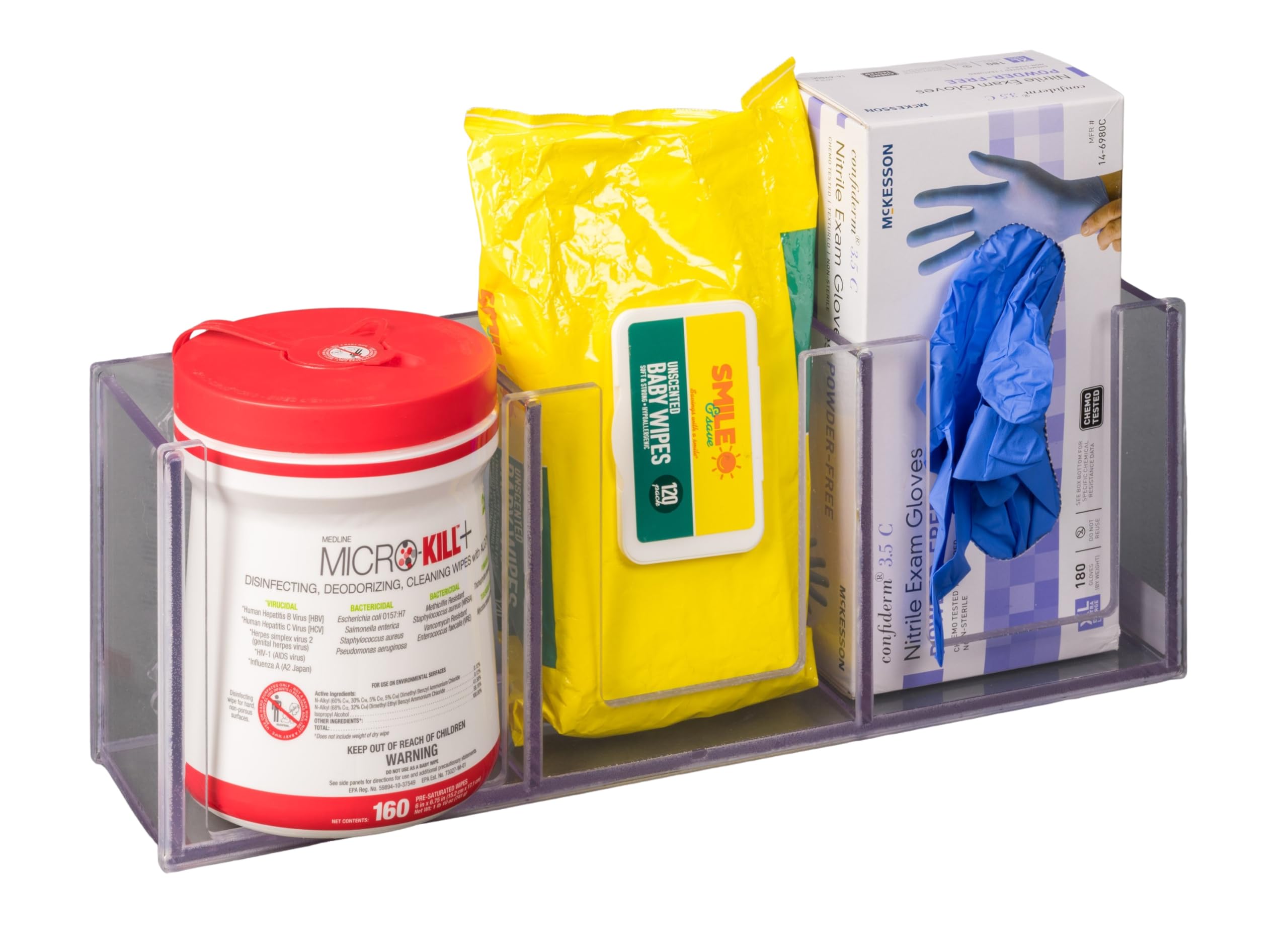 Poltex Wipe Cannister 2 Glove Box Holder (Wall Mount)