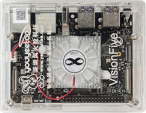 Miniatura 4 de WayPonDEV Funda acrílica para computadora VisionFive2 RISC-V Linux de una sola placa (con disipador de calor)