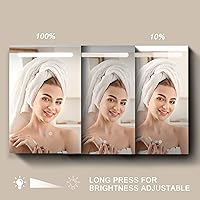 Vista 2 de EISA 30x30 Inch Bathroom Medicine Cabinets Surface Mounted Cabinets with Lighted Mirror Left, Small Cabinet No Door