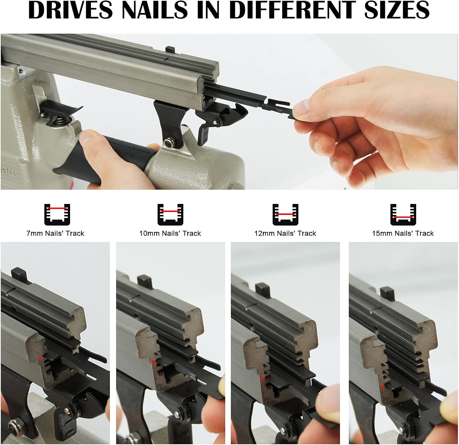 Up To 60% OFF V1015B 30 Gauge Air Power Framing Nail Gun, 5/16-Inch to 19/32-Inch (7-15mm) V Nails, Pneumatic Frame Nailer, Wood Joiner Frames Joining Gun Framing V Nailer for Picture Frames