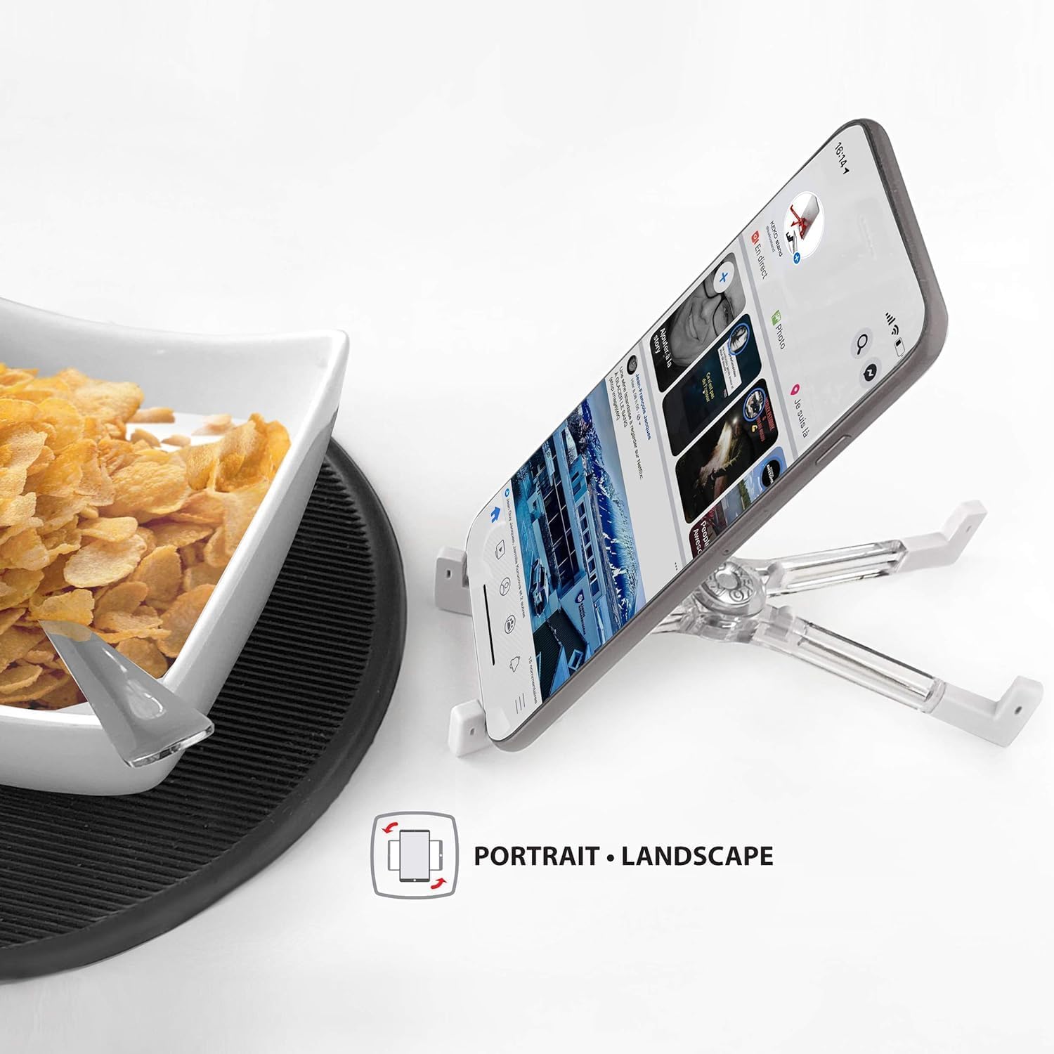 KEKO Universal Cell Phone Stand - Folding Holder Compatible with All Smartphones Including iPhone and Android image 5