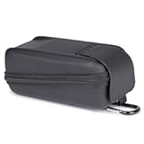 USA GEAR Portable Radio Case - AM FM Radio Case with Water Resistant Exterior&comma; Belt Loop&comma; and Carabiner Clip Compatible with C&period; Crane&comma; Vondior&comma; PowerBear&comma; Retekess&comma; and More Pocket Radios &lpar;Black&rpar;