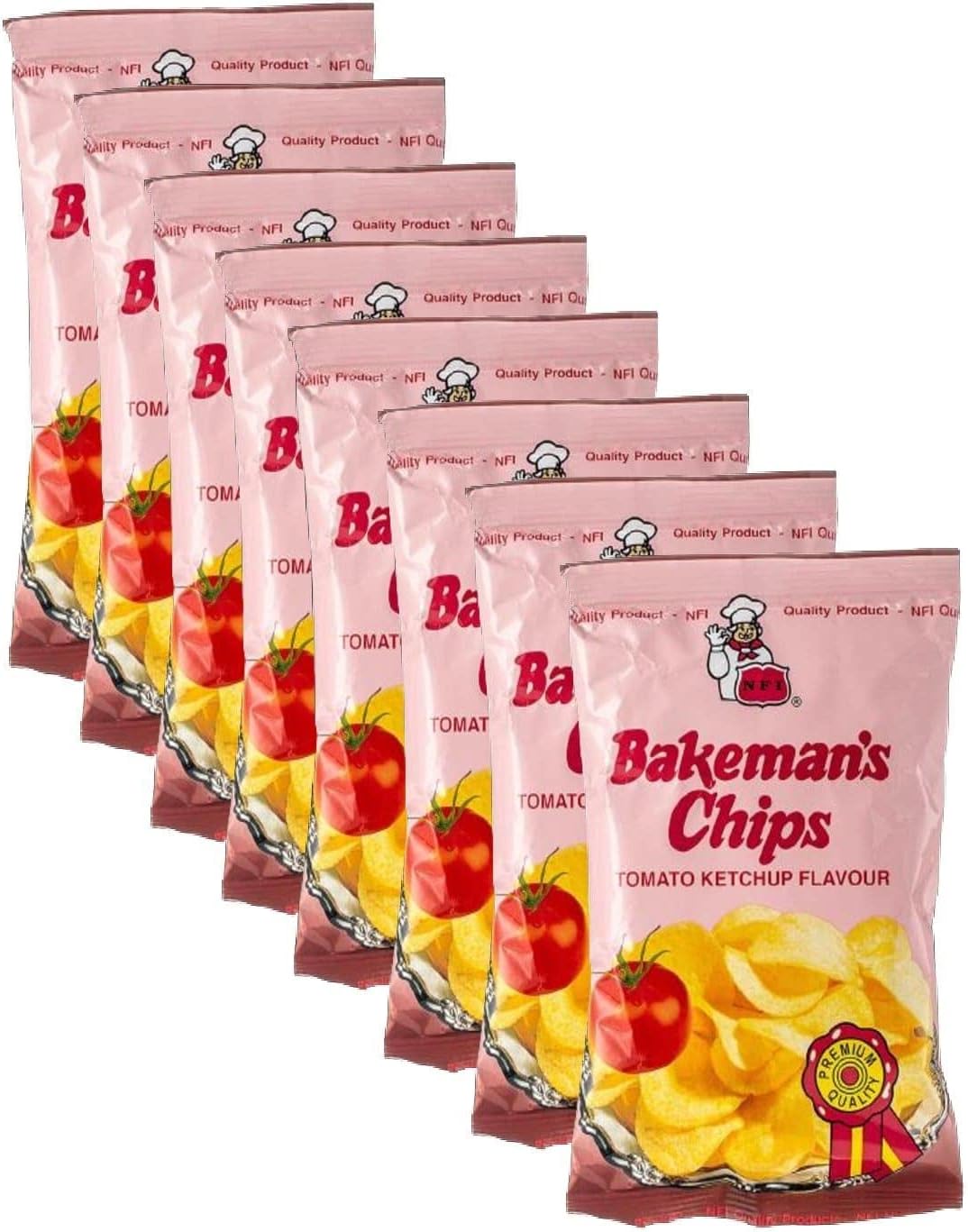 Bakeman'S Potato Chips Tomato Ketchup Flavour 25 X 25G