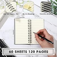 Vista 3 de Jutom 54 piezas cuadernos pequeños en espiral, blocs de notas de 3x5 pulgadas a granel, cuadernos de bolsillo pequeños, mini blocs de notas