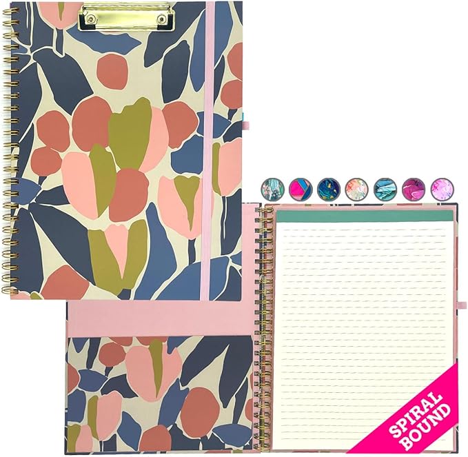 French KOKO Hardcover Spiral Clipboard with Notepad