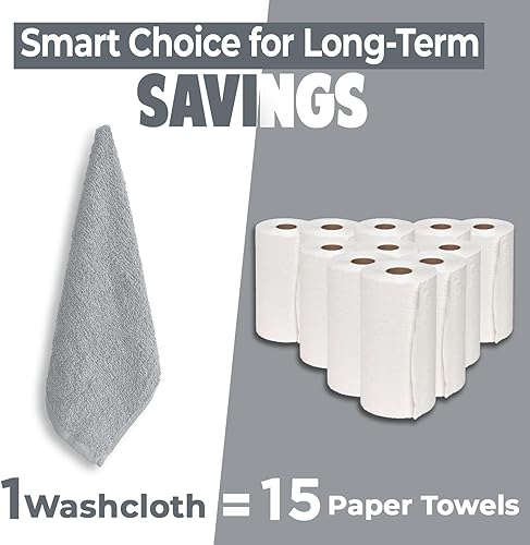 Miniatura 46 de DAN RIVER Juego de 4 toallas de baño, 27 x 54 pulgadas, 100% algodón, más grandes y ligeras, de secado rápido, súper suaves y absorbentes, toallas