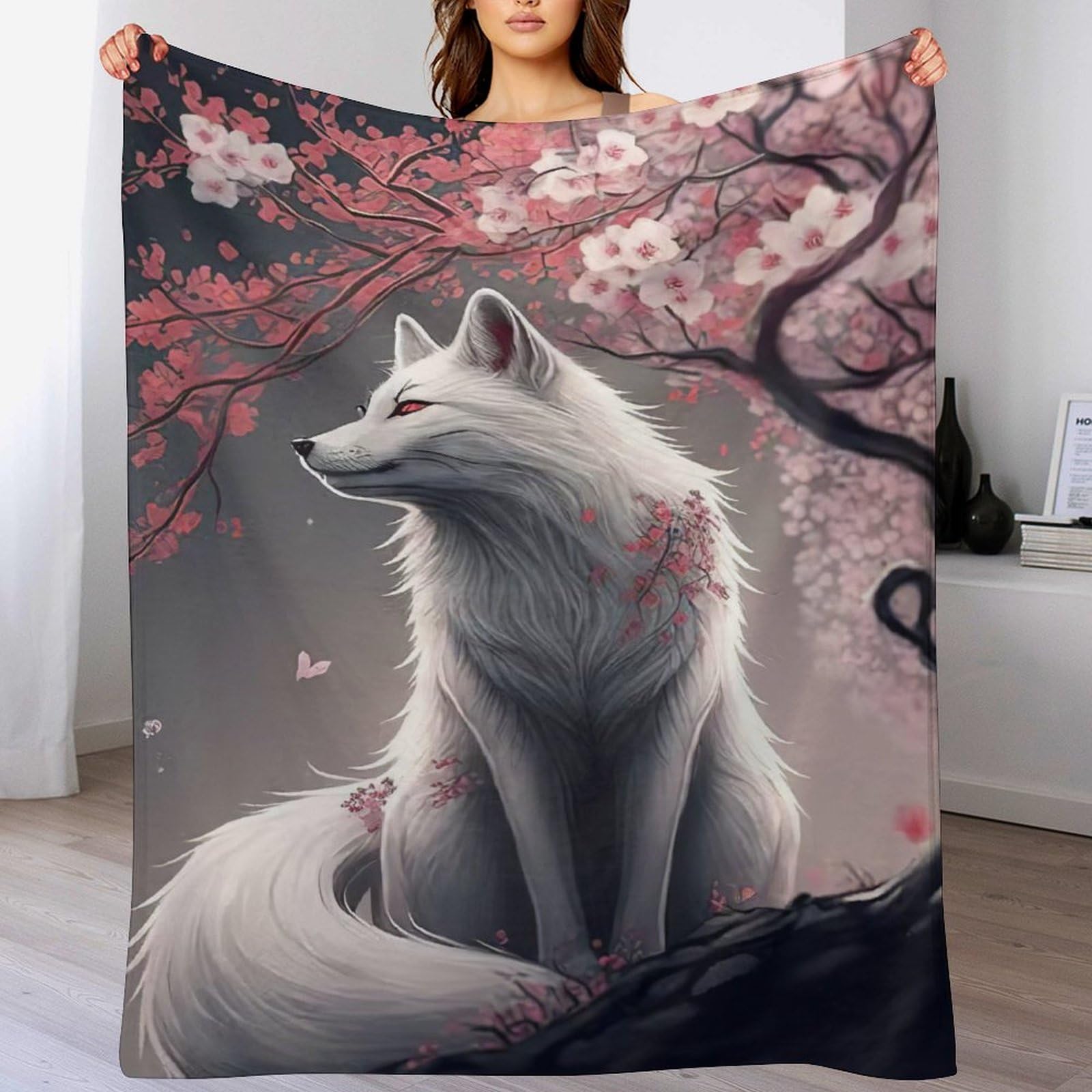 Couverture de canapé pour enfants et adultes motif renard