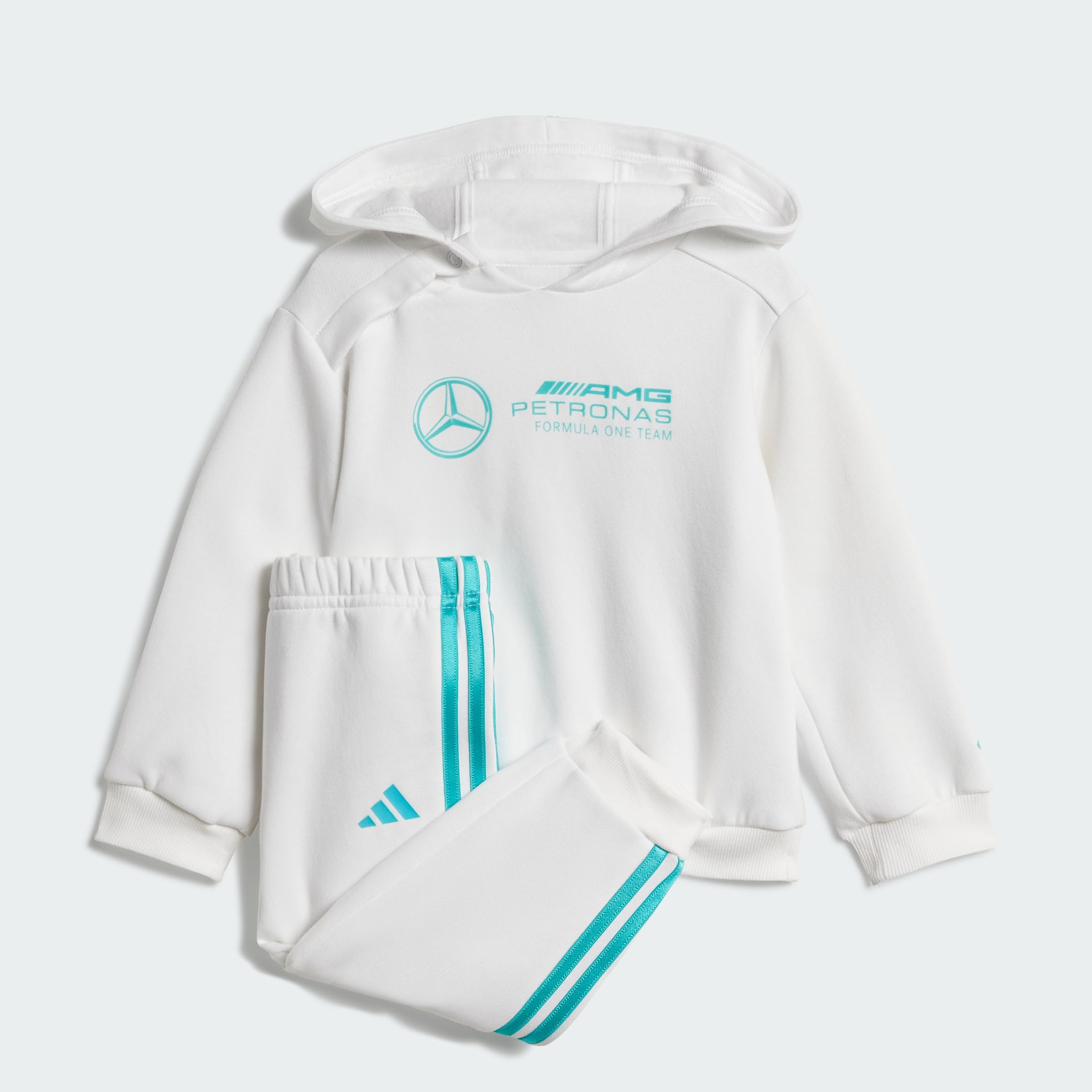adidas Unisex Kids' CONJUNTO SUDADERA Y PANTALÓN MERCEDES - AMG PETRONAS FORMULA ONE TEAM DNA (BEBÉ)