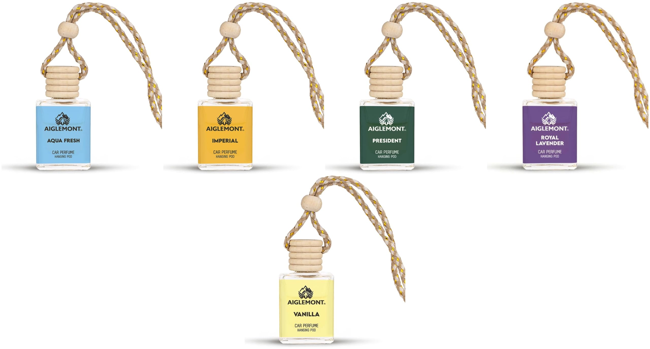 Car Perfumes combos | Aqua Fresh+ Imperial + President+ Royal Lavender+ Vanilla| Combo of 5 | 10 ml Each-image-37