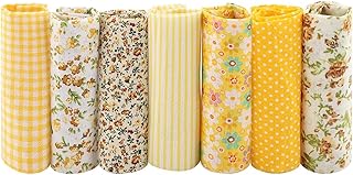 Fabric , Fabric Cotton Portable 7Pcs Fabric, for School Sewing Shop Crafting Home(25 * 25)
