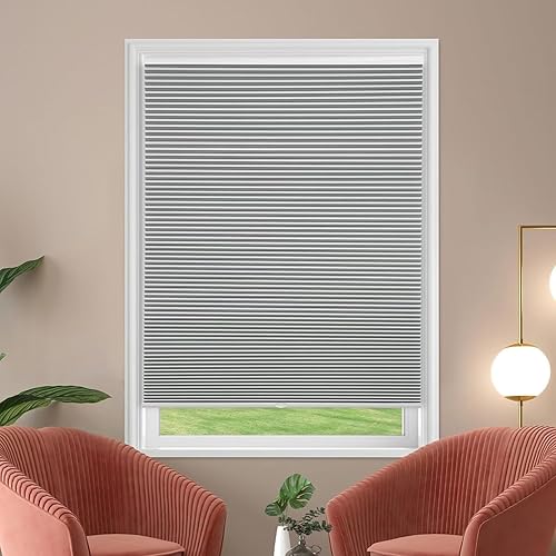 Miniatura 8 de MYshade Persianas celulares sin cordón, persianas para ventanas, opacas para oscurecer la habitación, persianas celulares, persianas de ventana,