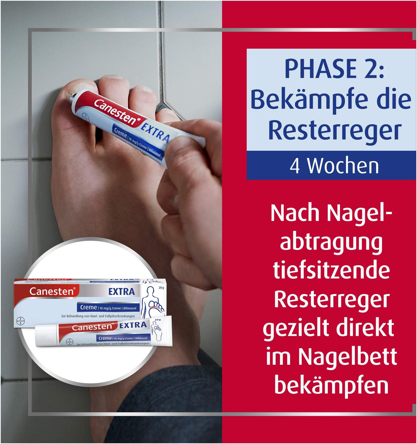 Sparset Canestan Extra Nagelset + Extra 20 g Creme - Vorteilspaket Kombiset