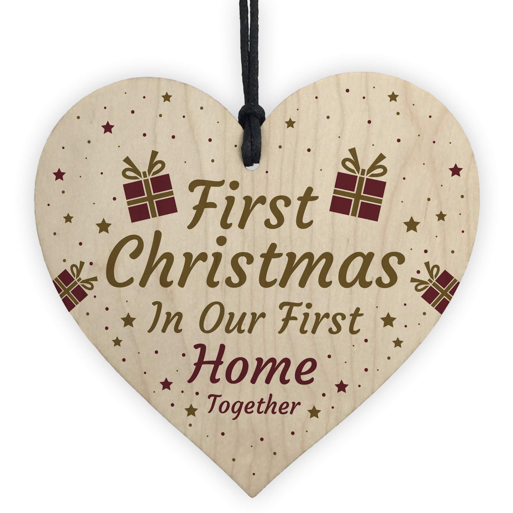 Red Ocean Red 1St Home Together Christmas Bauble Tree Decoration New Home Gift Keepsake
