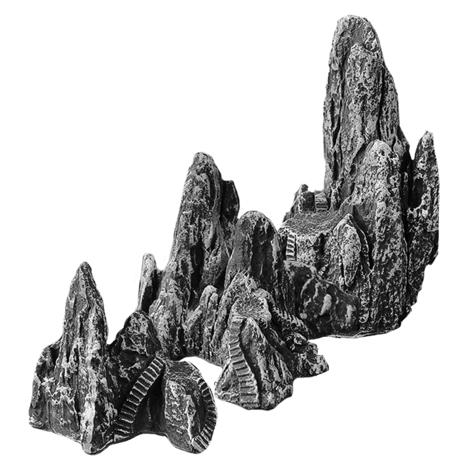 Sculpture de montagne en résine haut de gamme VICASKY pour décor d'aquarium élégant