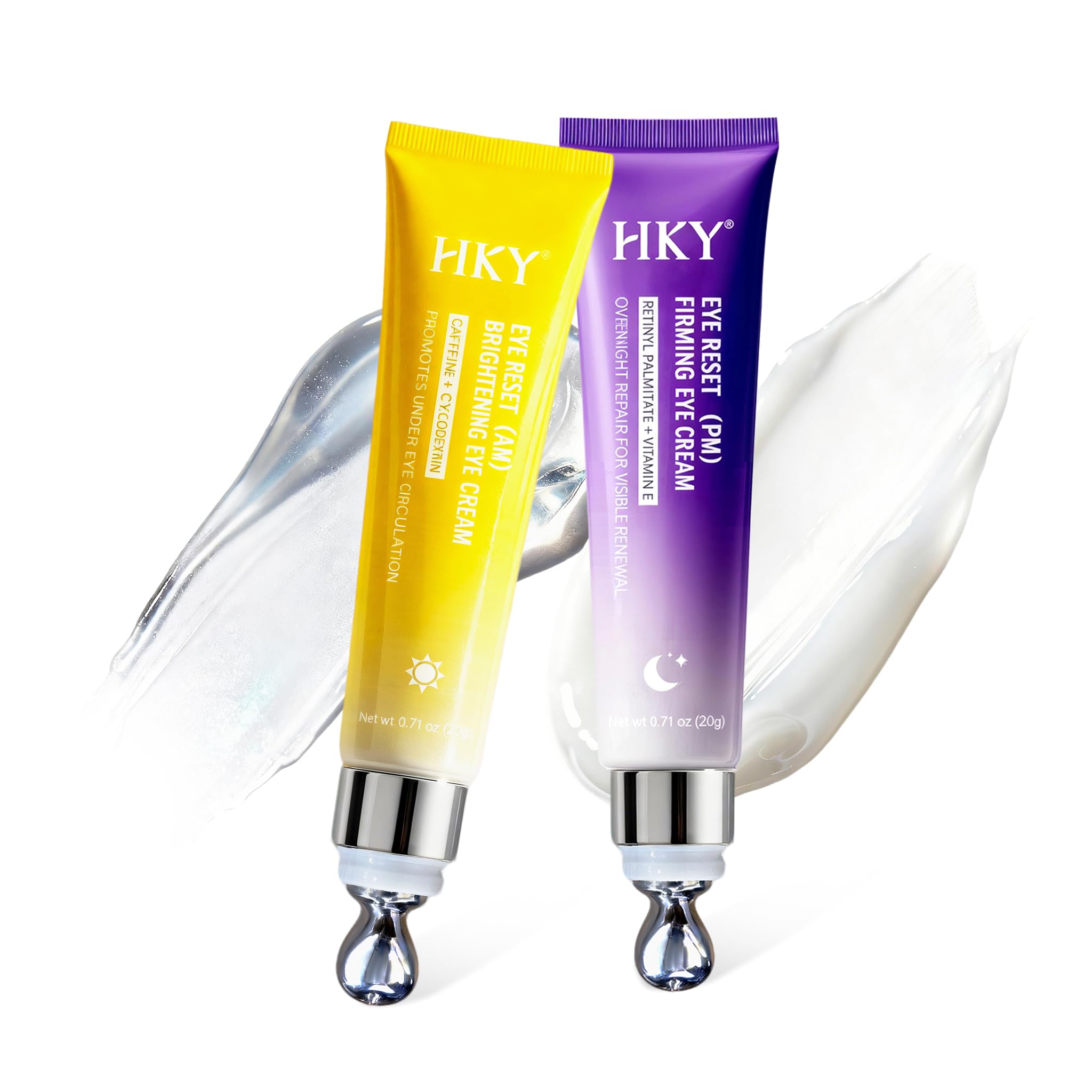 �️ HKY Night Eye Cream with Collagen & Acetyl Hexapeptide-8 – Anti-Aging Repair Eye Treatment for Wrinkles & Fine Lines, — beauty deal on Shopping With Noya