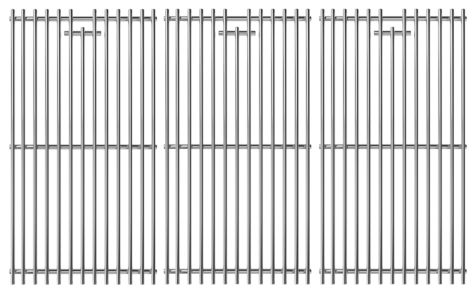 PETKAO 3PCS 17 1/8" x 29 5/8" Stainless Steel Cooking Grates for Members Mark 720-0882D, Nexgrill 720-0882A 720-0882S, Charbroil 463234413 463234614 463234815
