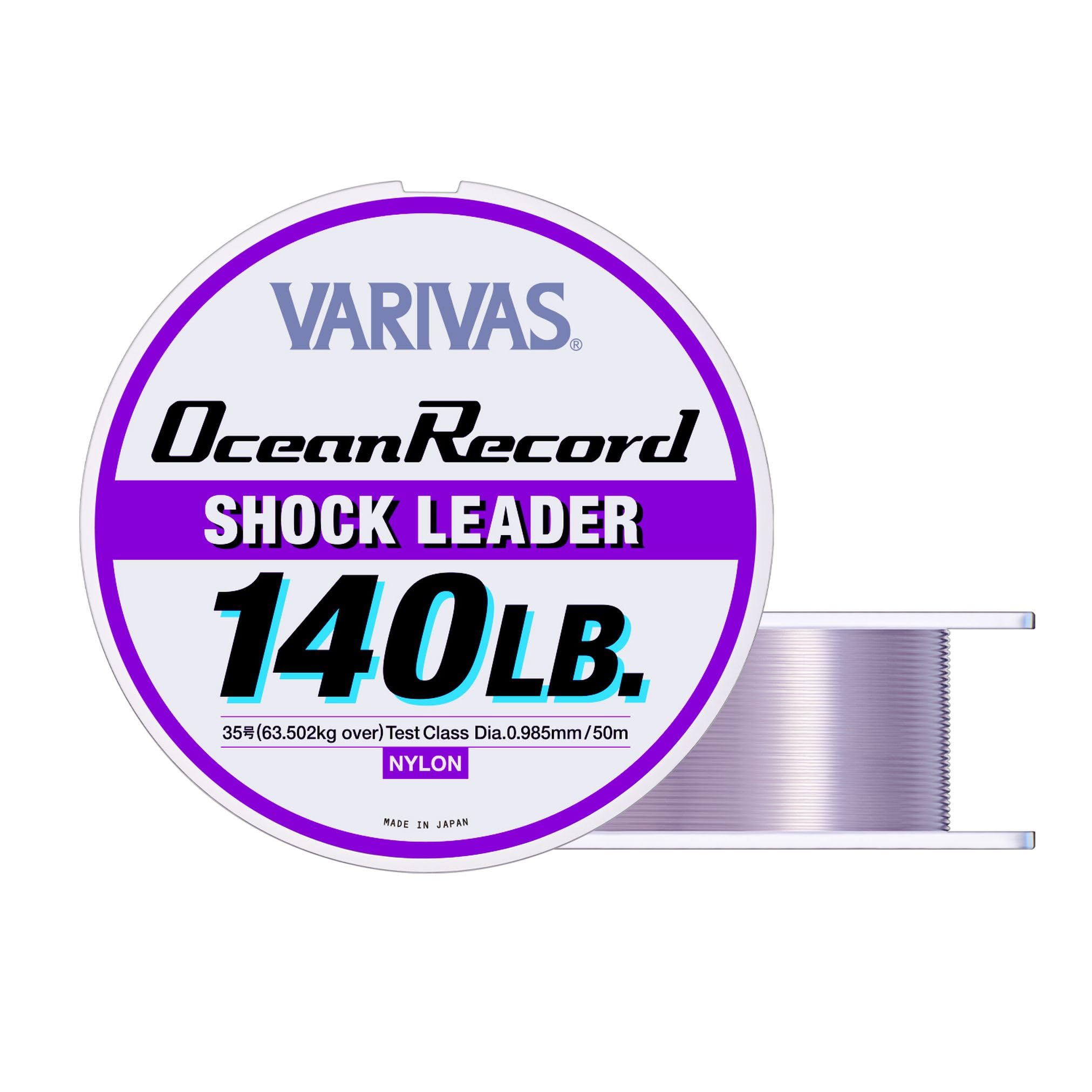 Maurice VARIVAS (バリバス) Leader Ocean Record Shock Leader, Nylon, 16.9 ft (50 m), No. 35, 140 lb, Misty Purple : Sports & Outdoors