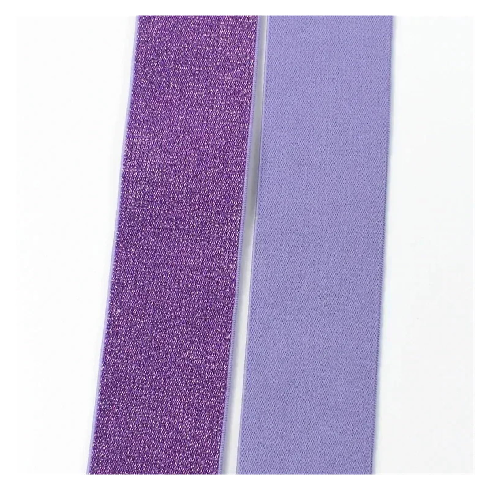 10 metrów 25-40mm kolor brokatu nylonowa elastyczna opaska chusta do paska Decor taśma rozciągliwa spodnie w pasie opaski gumowe akcesoria do szycia(Purple,30mm)
