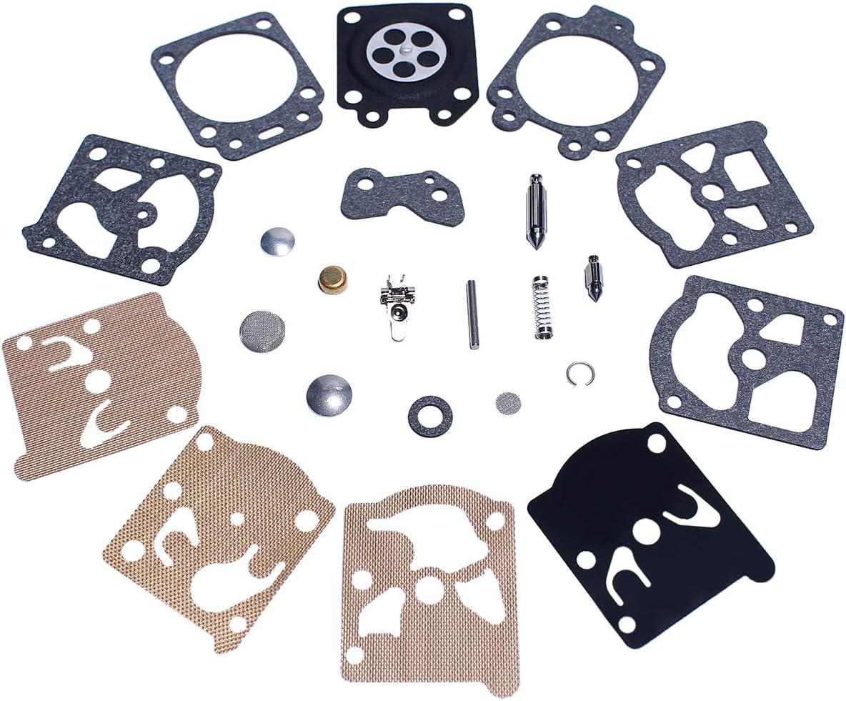 Mtanlo Carburetor Carb Repair Rebuild Kit for Walbro K20-WAT Husqvarna 55 51 455 460 Rancher Echo Poulan Pro Homelite Stihl 026 Chainsaw Trimmers Replacement Part : Patio, Lawn & Garden