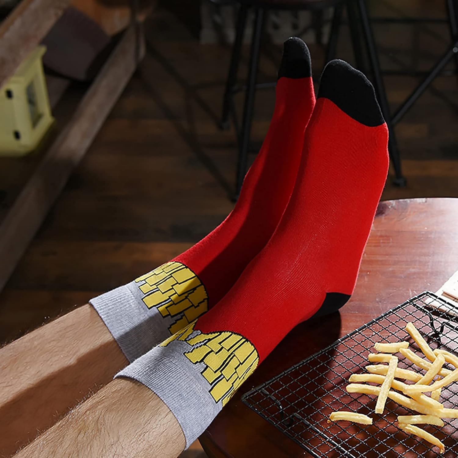 HSELL Mens Funny Pattern Dress Socks Crazy Design Cotton Socks Novelty Gifts for Men - Image 4