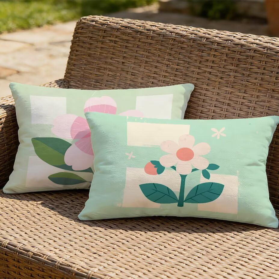 Housse de coussin de jardin 40x70 lavable et durable