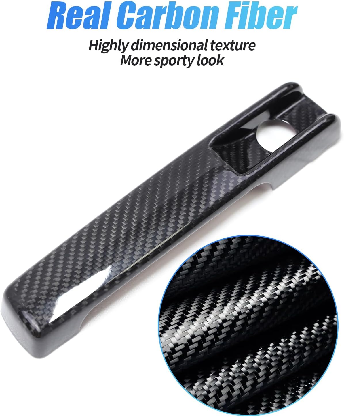 Real Carbon Fiber Exterior Door Handle Cover Trim Accessories Compatible with Mercedes Benz G Class W464 G65 G55 G63 G500 G550 G350 2019-2025