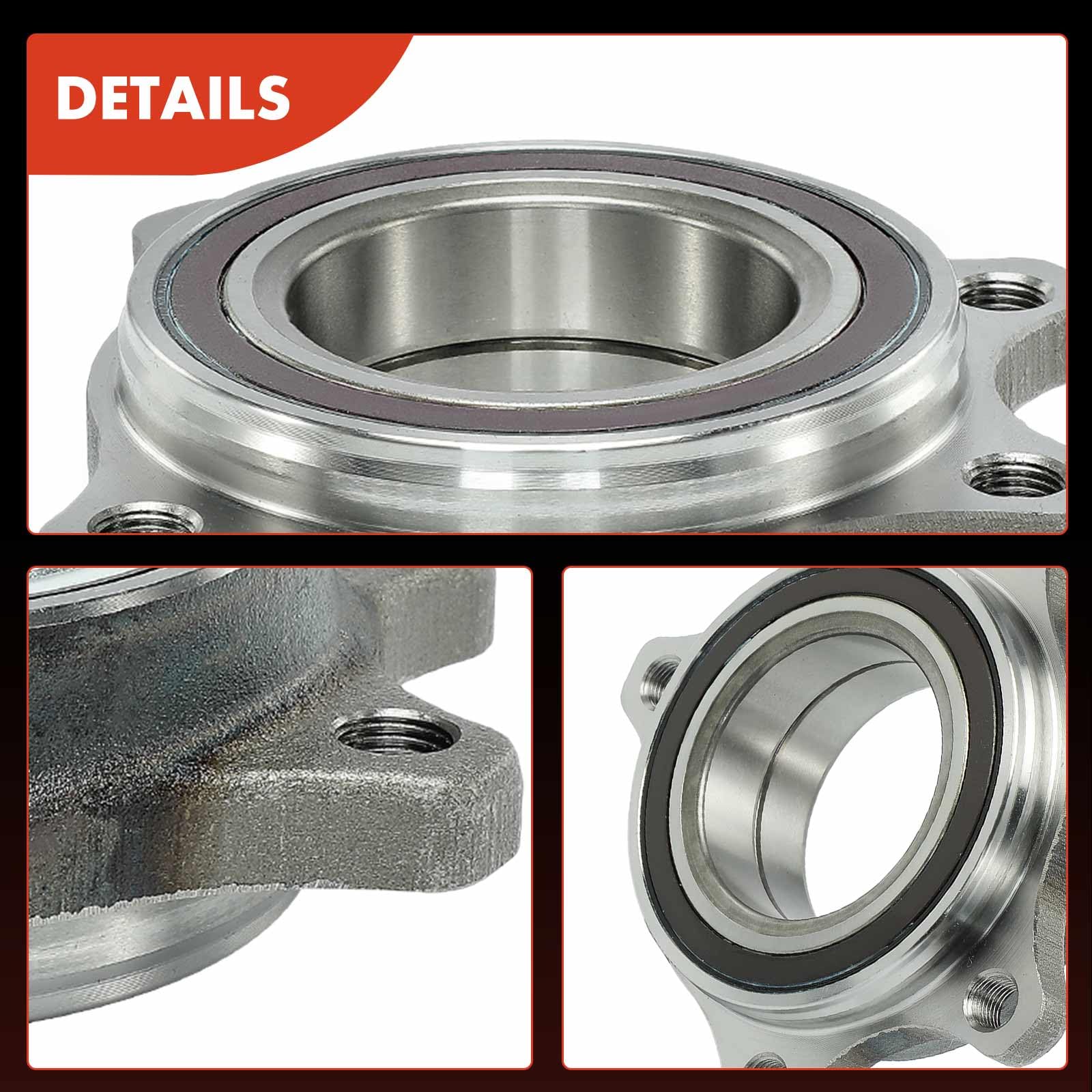 Frankberg Kit 2 cuscinetti mozzo ruota anteriore con sensore ABS | 4M0498625F, davanti, con sensore Sensore di velocità ABS Sensore di velocità ABS