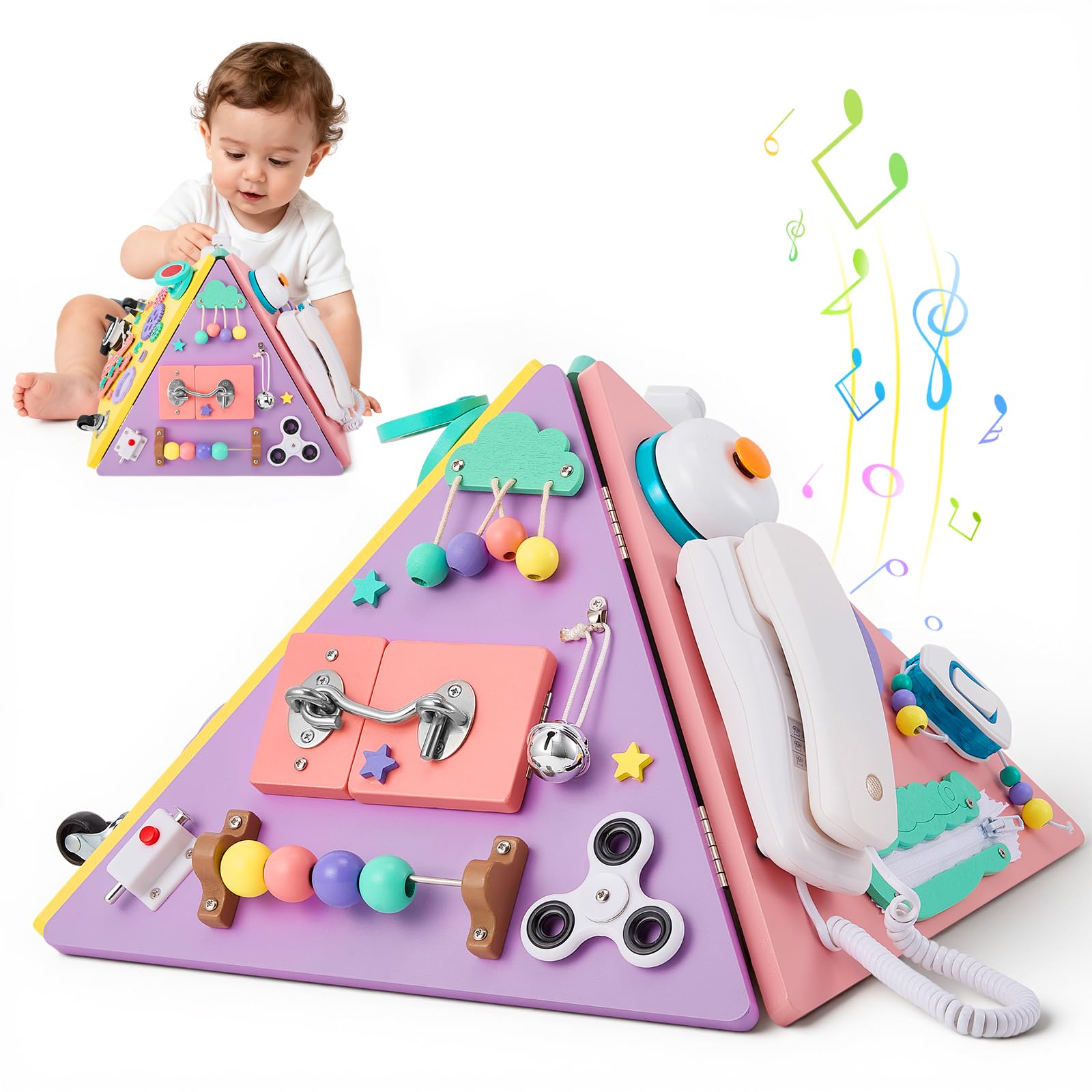 Joyreal Busy Board Montessori-speelgoed voor baby's vanaf 1 jaar