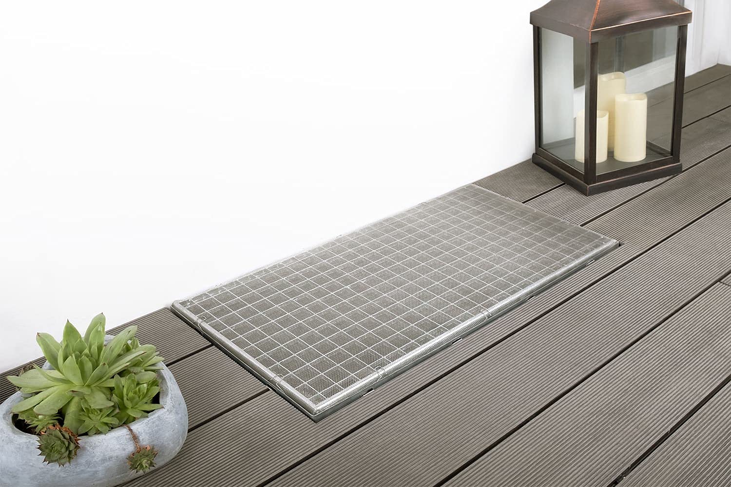 empasa Lichtschachtabdeckung Kellerschachtabdeckung 'Standard' | Kellerschacht Lichtschacht Abdeckung, Selbstbausatz, individuell kürzbar, Material: Edelstahl, Anzahl: 5