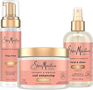 Shea Moisture Curl Care Bundle Coconut Hibiscus Curl Enhancing Smoothie