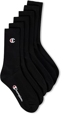 Champion Socks Basics 6pk Crew Socks Calcetines Unisex adulto (Pack de 6)
