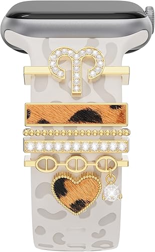 Miniatura 1 de Dijes compatibles con Apple Watch de 1.496, 1.575, 1.614, 1.654, 1.732 y 1.772 pulgadas, 12 anillos decorativos de constelación de diamantes,