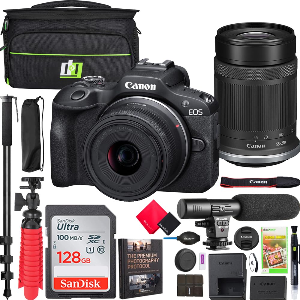 Amazon.com : Canon EOS R100 Mirrorless Camera Body w/ 2 Lens Kit