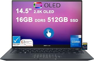 ASUS Zenbook 14X OLED Business Laptop | 14.5" 2.8K 120Hz Multi-Touch 550nits | 13th Gen Intel 14-core i7-13700H | 16GB DDR5 512GB SSD | Backlit Keyboard Thunderbolt Win11Pro + 32GB MicroSD Card