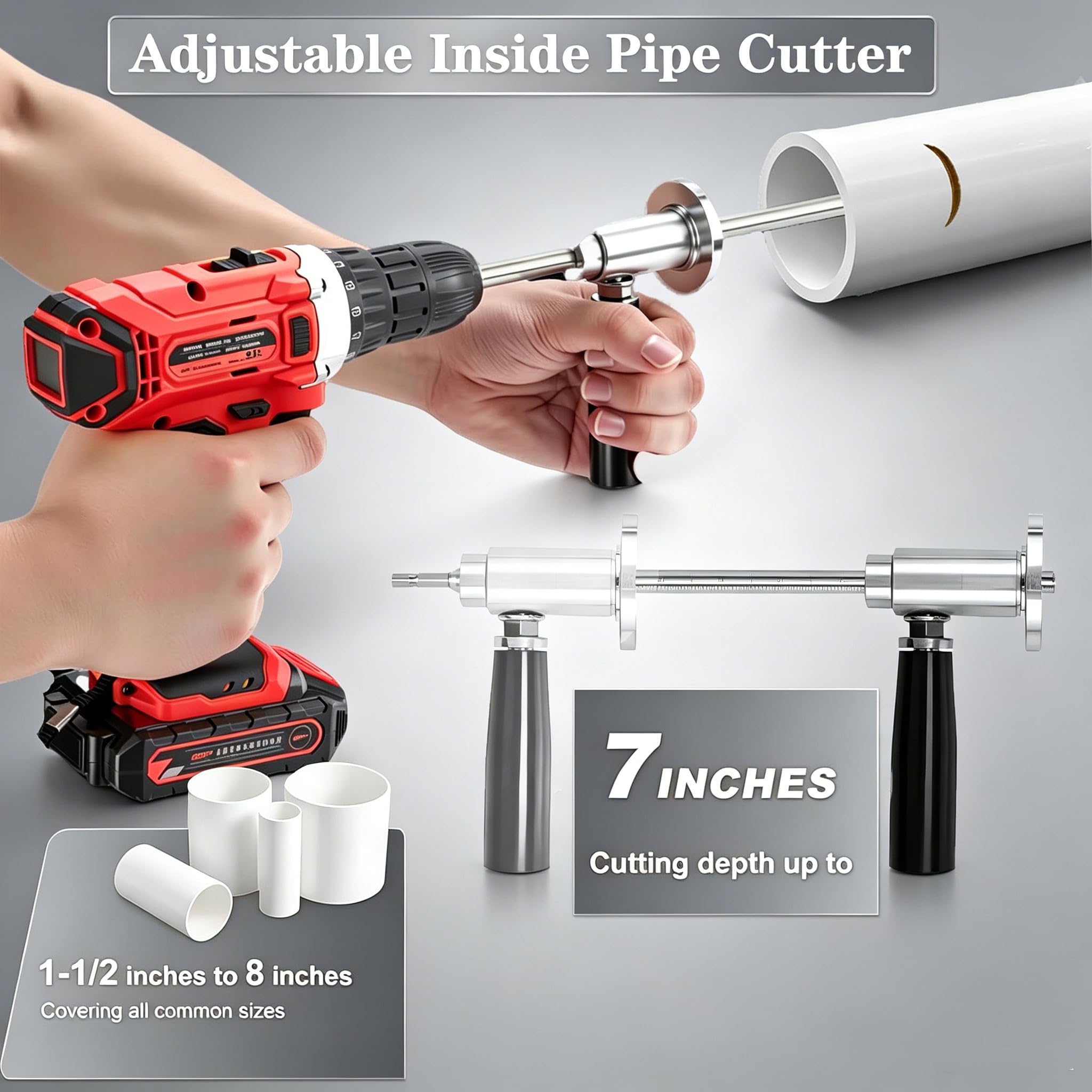 PVC Pipe Cutter - Inside Cut Diamond Wheel -2 PVC Pipe Cutter - Inside Cut Diamond Wheel -2