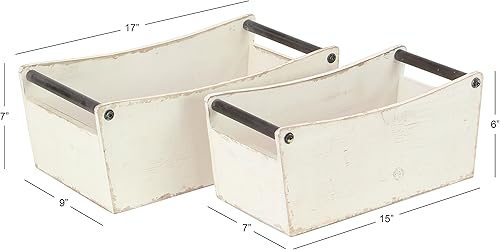 Miniatura 5 de Deco 79 98455 Caja, BlancoNegro