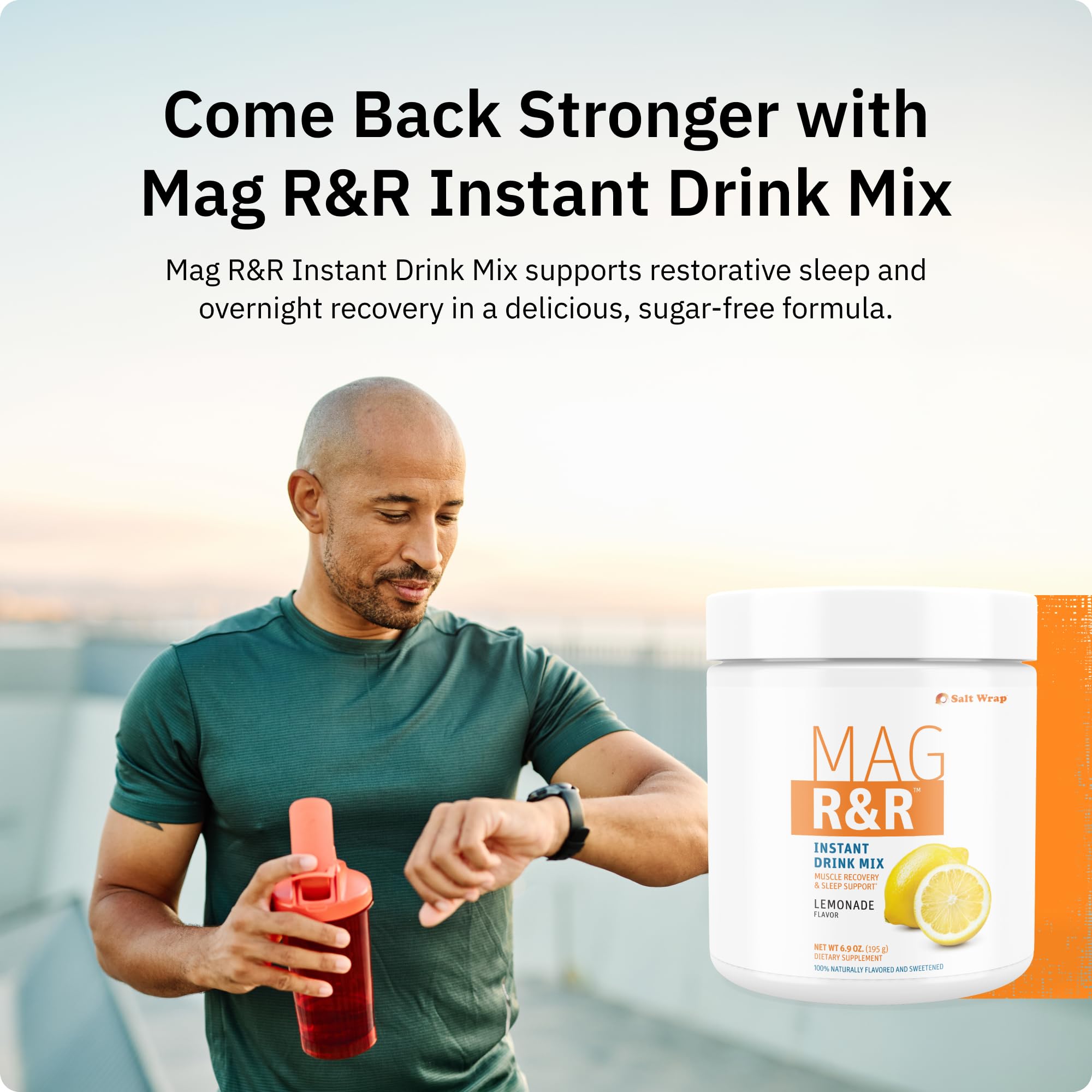 SaltWrap Mag R&R Instant Drink Mix - Nighttime Magnesium Glycinate Powder — Amazon image 8