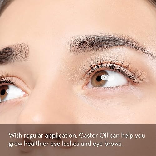 Miniatura 2 de Pure Body NaturalsAceite orgánico de ricino con kit aplicador para pestañas y cejas crecimiento 1oz líq