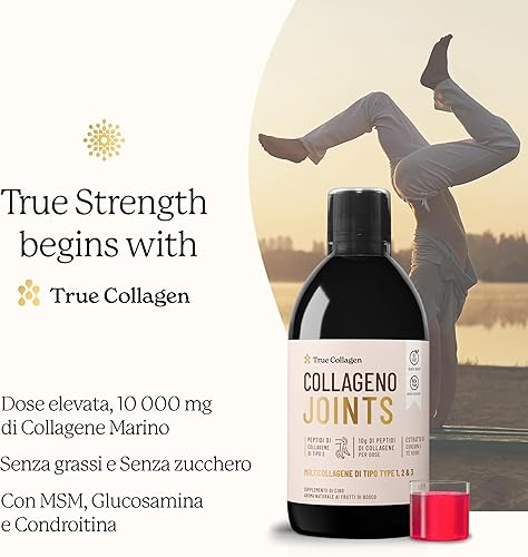 Miniatura 2 de True Collagen Articulaciones 16.9 fl oz - Premium 11000mg de colágeno marino por dosis I MSM, glucosamina, condroitina I sin azúcar I Suministro