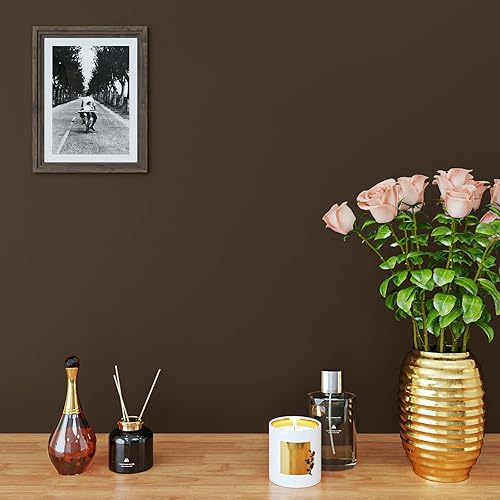 Miniatura 4 de VaryPaper Papel de contacto negro grueso de 32 x 118 pulgadas, papel adhesivo negro para despegar y pegar, extraíble, autoadhesivo, impermeable,