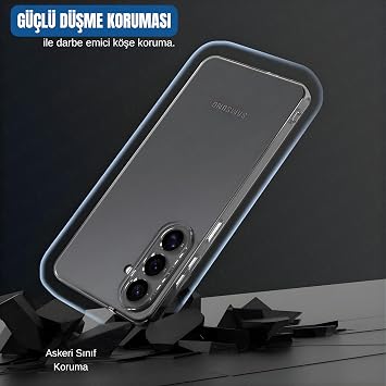 Ehr. Samsung Galaxy S26 ile Uyumlu Kamera Korumalı Darbe Önleyici Ultra Slim Soft TPU Şeffaf Silikon Kılıf